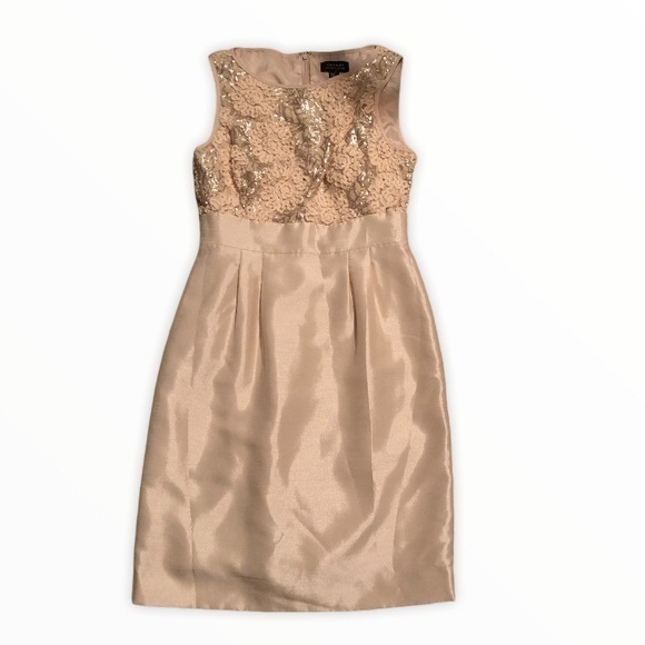 Tahari by Arthur S Levine cream semi formal dress